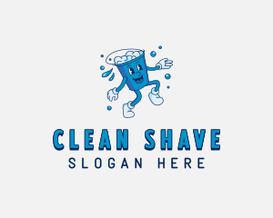 Wash Cleaning Bucket Housekeeper logo design