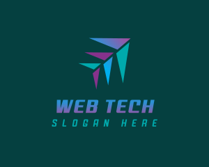 Digital  Web Arrow logo design