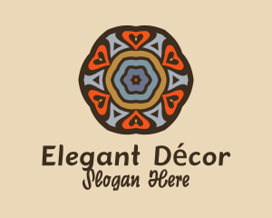 Flower Coaster Decoration  logo design