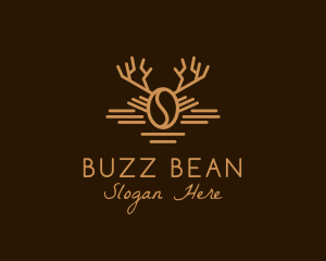 Antler Coffee Bean logo design