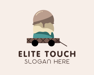 Ice Cream Dessert Delivery Logo