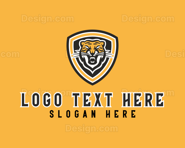 Sports Tiger Shield Logo