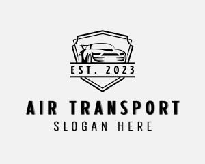 Racing Car Transportation  logo design