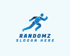 Running Runner Athlete Logo