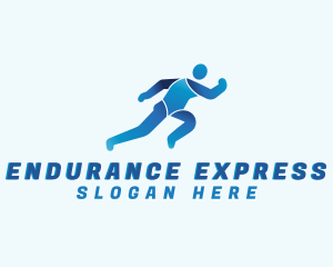 Running Runner Athlete logo design