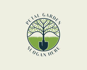 Shovel Plant Yard logo design