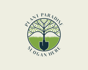 Shovel Plant Yard logo design