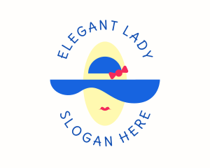 Fashion Hat Lady logo design