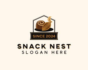 Chocolate Cocoa Snack logo design