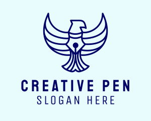 Eagle Pen Professional Writer  logo design