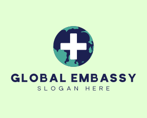 Global Health Cross  logo design