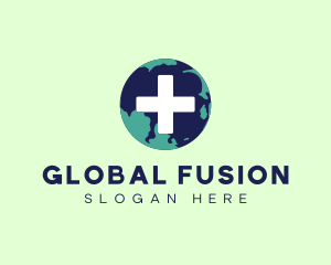 Global Health Cross  logo design