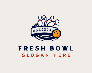 Bowling Sport Tournament logo design