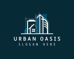 Residential Building Architecture logo design