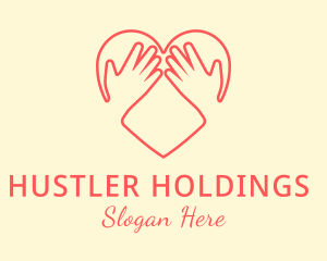 Hand Holding Heart logo design