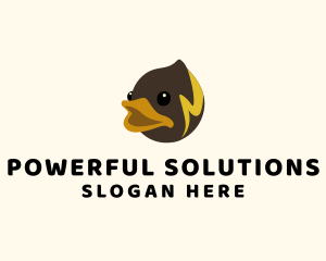 Duckling Lightning Bolt logo design