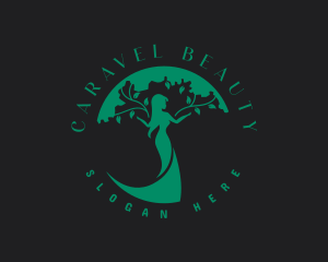 Female Tree Beauty logo design