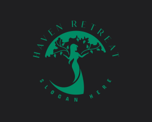 Female Tree Beauty logo design