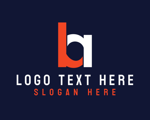 Letter Ba logo example 4