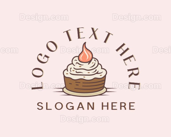 Sweet Cupcake Pastry Logo