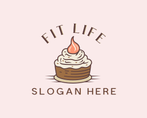 Sweet Cupcake Pastry Logo