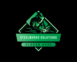 Welder Fabrication Workshop logo design