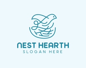 Nature Bird Nest  logo