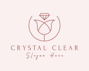 Flower Diamond Jewelry logo design