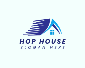 Roof House Residence logo design