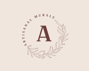 Aesthetic Leaves Spa logo design