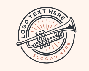 Musical Trumpet Musician logo