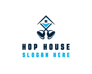 House Plunger Plumbing logo design