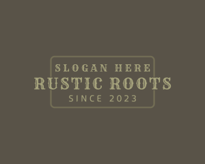 Western Rustic Business logo design