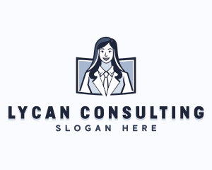 Female Consultant Recruitment logo design