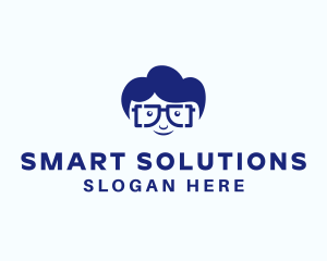 Smart Geek Guy logo design