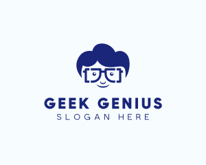 Smart Geek Guy logo design