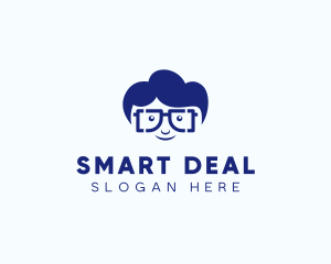 Smart Geek Guy logo design