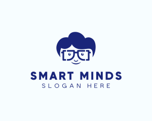 Smart Geek Guy logo design