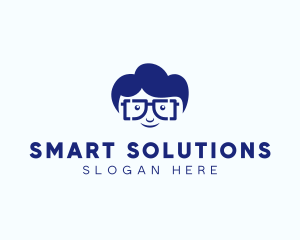 Smart Geek Guy logo design