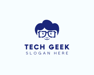 Smart Geek Guy logo design