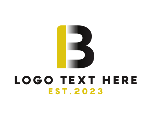 Modern Business Letter B logo
