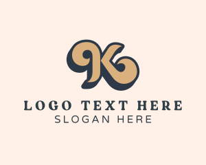 Wavy Cursive Business logo