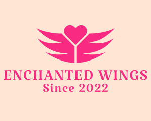 Winged Heart Dating  logo design