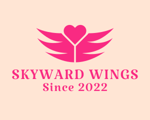 Winged Heart Dating  logo design