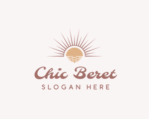 Boho Chic Sun logo design