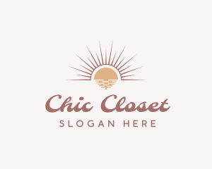 Boho Chic Sun logo design