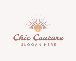 Boho Chic Sun logo design