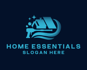 House Cleaning Sanitation logo design