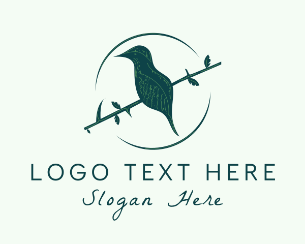 Magpie logo example 4