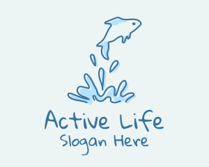 Aquatic Fish Pet  Logo